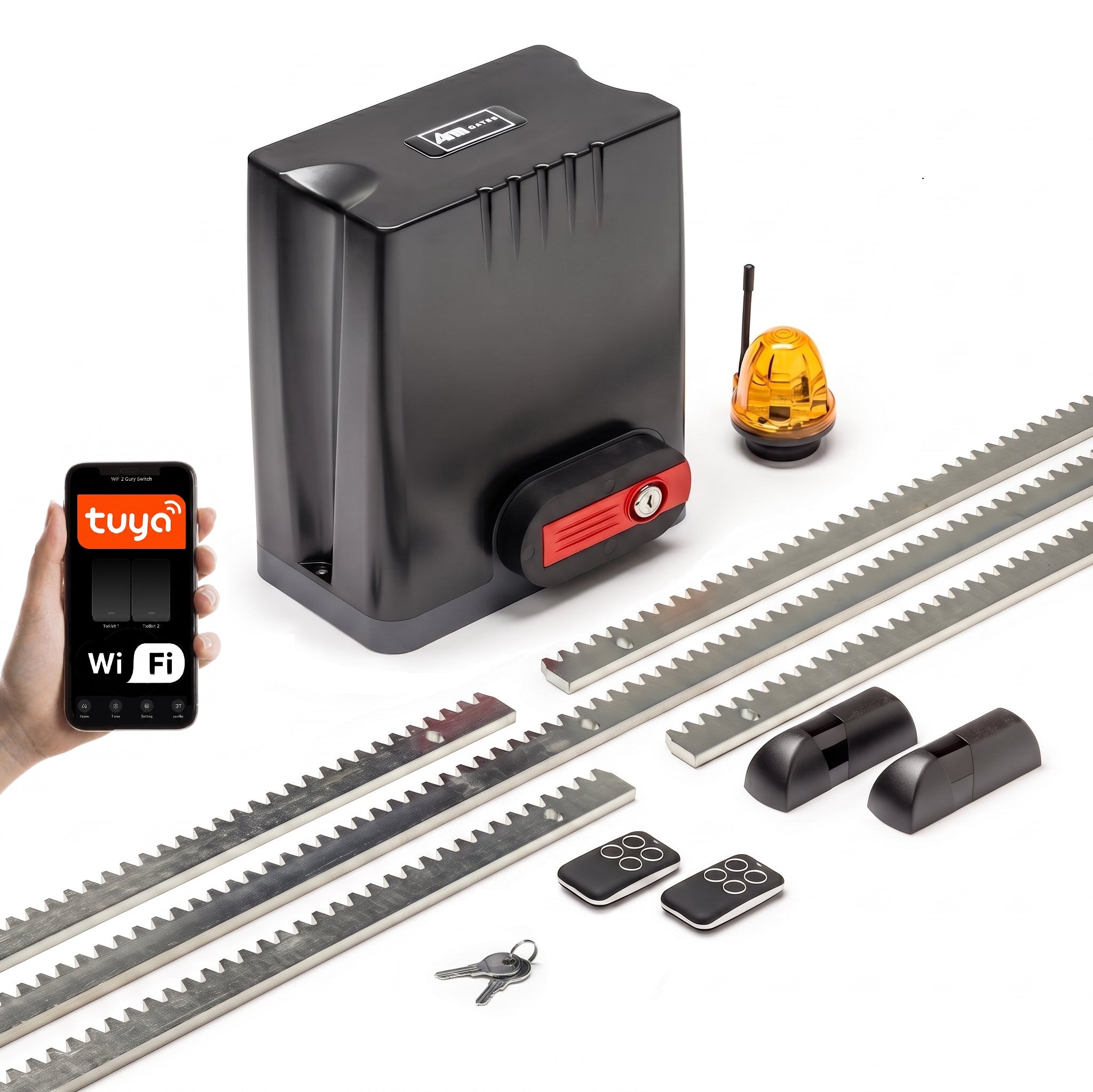 ARM800PRO – napęd do bramy przesuwnej 8m/600kg z fotokomórkami i WIFI